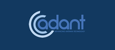 Adant Technologies Logo on Blue background