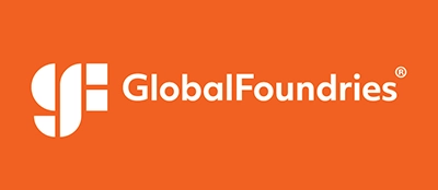 Global Foundries Logo in orange background